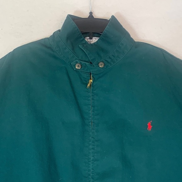 VTG Polo Ralph Lauren Harrington Jacket Mens XXL Green Plaid Lined Bi Swing Y2K - Picture 4 of 13
